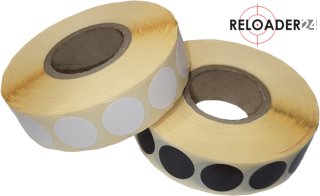 2.000 Schusspflaster ø 20mm WEISS / WEIß oder SCHWARZ, 2000er Rolle