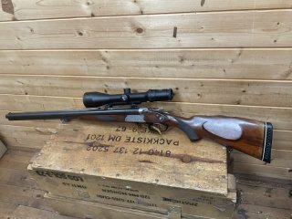 Drilling Sauer und Sohn 7x57 16/70 Schwenkmontage Meopta R1r 3-12x56 LP Einstecklauf 22wmr