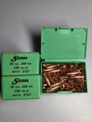 300 Stk Geschosse Sierra Matchking .308", 125grs HP Nr. 2121