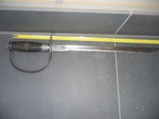 Original Degen für Polizei - Unterführer - entnazifiziert- gekürzt