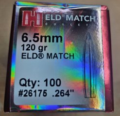 Hornady ELD Match Geschosse 120gr. - 6,5mm