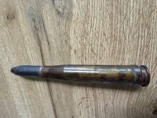Patrone 20x138mm B Flak 30/38 – Wehrmacht 1944 – Kpf.Z.39 – WaA – TOP Sammlerstück!