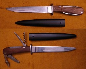 Puma Kampfmesser Werkzeuggriff Wehrmacht Infanteriemesser Grabendolch SS gute Repro kein Original