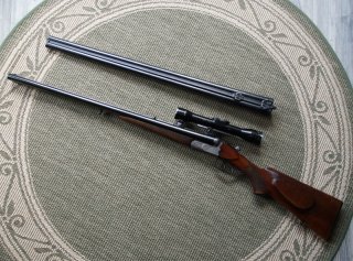 Büchsflinte Wolf/Meffert 8x57 IRS 12/70 mit Wechsellauf 12/70