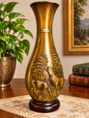 Jagdmotiv Vase Wilsenroth