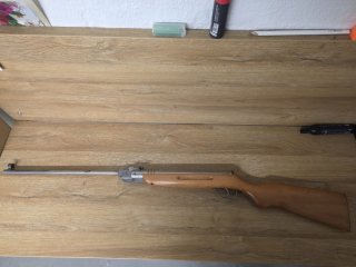 Haenel Knicklauf Luftgewehr in Stainless-Optik