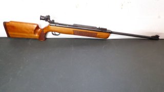 Seltenes DDR Matchluftdruck Gewehr von HÄHNEL SUHL MOD. IV/M als Oberspanner