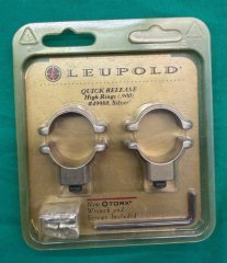 Leupold Quick Release High Rings (.900) #49980, Silver