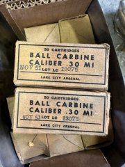 .30 Carbine von Nov´51 - Lake City Arsenal - 635 Stück