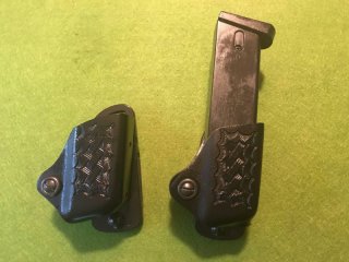 SAFARILAND PAAR MAGAZINHALTER ZWEIREIHIGE MAGAZINE KAL. 9 S&W 59 BERETTA 92 VERGLEICHBARE