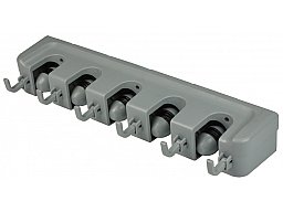 1 x 5er Gerätehalter / Waffenhalter mit Ballsystem | komplett aus Kunststoff |Kugelklemmen Gummiring