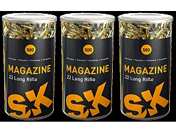 500 Schuss SK MAGAZIN .22 l.r. lfb 2,59g 40gr LRN Blei Rundkopf Schüttpackung / Blechdose NEU Traini