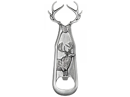 Flaschenöffner Hirschgewieh Metall
