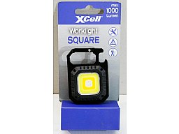 XCell Work Square LED Akku Leuchte MINI | Magnethalter Rückseite | max. 1000 LUMEN Licht - USB-C Lad