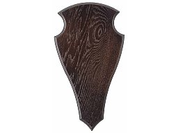 1 x Trophäenbrett EICHE 2 DUNKEL 52cm x 26cm | Hirschschild Rotwild Hirsch Damwild Rothirsch ...