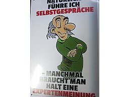 Expertenmeinung ... auf Blech 20x30 cm
