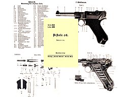 Nachdruck Wehrmacht Dienstvorschrift Pistole P08 von 1936