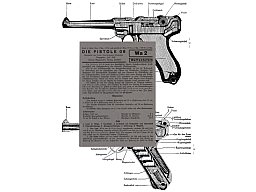 Nachdruck Wehrmacht Taschenkarte Pistole 08