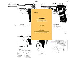 Nachdruck Wehrmacht Dienstvorschrift Pistole P38 von 1940