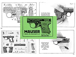 Nachdruck Bedienungsanleitung Pistole Mauser WTP II im Cal. 6,35 mm