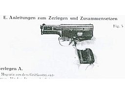 Nachdruck Bedienungsanleitung Pistole Mauser Modell 14