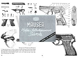 Nachdruck Bedienungsanleitung Pistole Mauser HSC im Cal. 7,65 mm