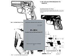 Nachdruck DDR Vorschrift Pistole CZ45 von 1968