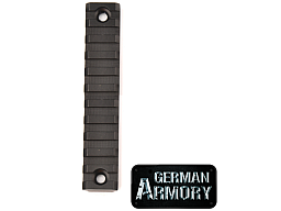 Picatinnyrail für Mlok M-Lok Systeme 11 Slots AR15 AK 47 74 AKM M16 M4 Hera Arms DPMS Schmeisser