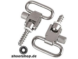 Riemenbügel mit Schnellverschluss / incl. Schrauben 2er Set - stainless OptikSet