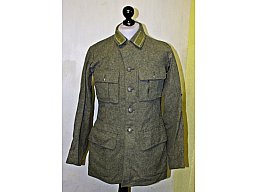 Orig. M39 FELDBLUSE INFANTERIE von 1942 aus feldgrauen Wolltuch der schwedischen Armee