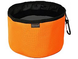 1 x Faltbarer Wassernapf ORANGE - Füllmenge: 2 Liter | Gewicht: 90g | Reiseequipment für den Hund!