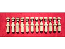 Pulverflaschen Bandoliere 12 Apostel Holzdummy TOP ZUSTAND NEU