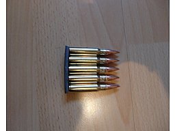 Dekomunition .308/7,62x51, 5 Stück auf Ladestreifen