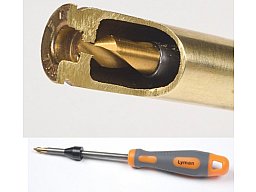 Lyman #7777760 - Flash Hole Uniformer | Zündlochbohrer/Entgrater mit Handgriff | .22-.45 Cal