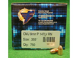 Frontier Geschosse 9mm 750 Stk. .355 RN 147grain