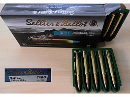 Munition S&B 9,3x62 TXRG Exergy blue bleifrei