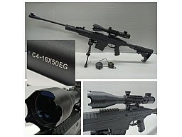 LUFTGEWEHR __ Home Defense __ WEITSCHUSS Sniper LG + ZF C4-16x50 + 2.Bein __ NEUwertig