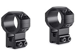 HAWKE Taktische Ringmontage Aluminium 30mm Mittelrohr für 9-11mm Schiene Bauhöhe EXTRA HOCH = 23mm