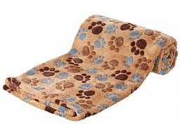 TRIXIE Hundedecke LASLO Soft-Fleece (dick) 100x70cm Beige | für Allergiker geeigenet > 60° waschbar!