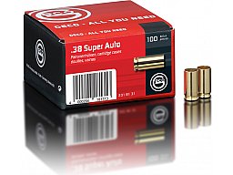 100 Stück NEUE GECO Wiederladerhülsen .38 SUPER AUTO (Boxerzündund) verpackt in 100er Box #2318131