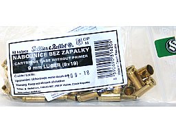50 Stück S&B | Sellier&Bellot Wiederladehülsen S+B 9mm Luger 9x19 Nato Boxer o. Zündhütchen V316202