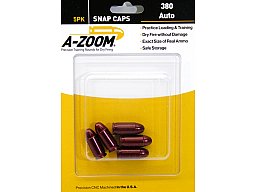 5x A-ZOOM Pufferpatronen/Exerzierpatrone #15113 .380 Auto 9mm KURZ - 380 Auto | Dry fire Trockentra