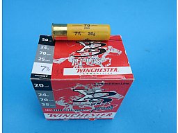 25 Schrotpatronen Winchester X3 plus 20/70, 7/8 oz. = 24g Schrot, Nr. 7 1/2 = 2,41mm