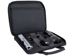 Swiss Arms Pistolentasche small / klein für zwei Pistolen, schwarz | aus robustem Nylon 32x26x4cm