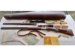 BÜHAG Suhl Mod.35E 7x65R/16-70 + Böhler Spezial-Stahl+Wechsellauf + 2x Carl Zeiss + Dokumente