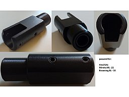 Schalldämpferadapter Anschütz Miroku Browning KK ML22 BL22