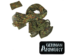 Netzschal Tarnschal Commando Scarf Schal 190x90cm BW Army Sniper Schal Tarnung Tarnnetz Jagdschal