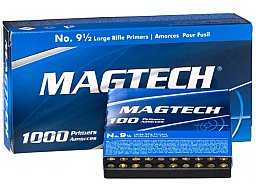 1000 Stück MAGTECH Zündhütchen Large RIFLE 9 1/2 L.R. LR NEU SOFORT LIEFERBAR vgl. CCI 200 Fed #210