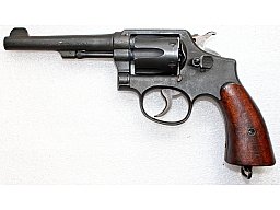 2WK - SMITH & WESSON VICTORY - U.S. PROPERTY G.H.D. REVOLVER in .38 S&W mit HOLSTER
