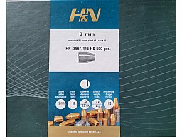 H&N 9mm(.356)-115gr.-HP-verkupfert-HIGH-SPEED-500er Box